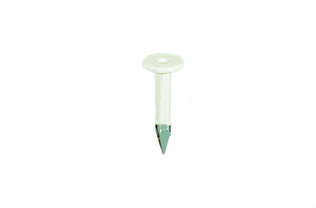 Clavo estriado de 30mm Blanco