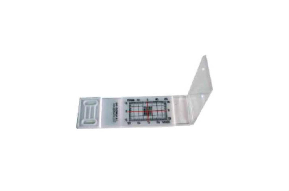 Fisurómetro angular de metacrilato para rincones ACRE