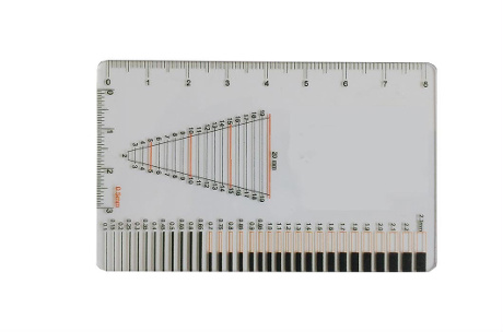 Fisurómetro para ancho de fisuras ACRE 0,1 y 2,3 mm