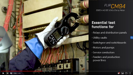 Medidor de tenaza industrial FLIR CM94
