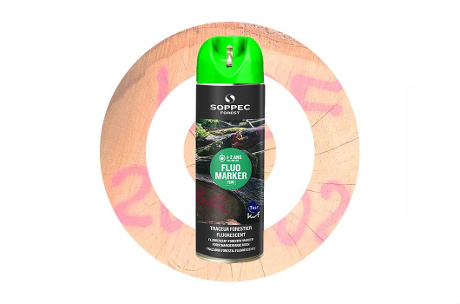 Spray de pintura forestal fluorescente FLUO MARKER Verde SOPPEC