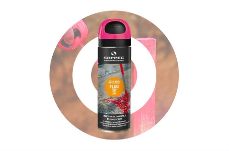 Spray pintura fluorescente FLUO TP. Cereza SOPPEC