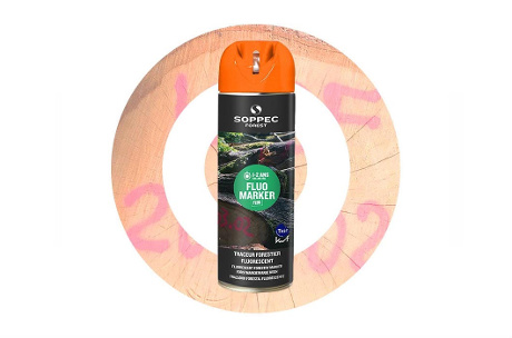 Spray de pintura forestal fluorescente FLUO MARKER Naranja SOPPEC