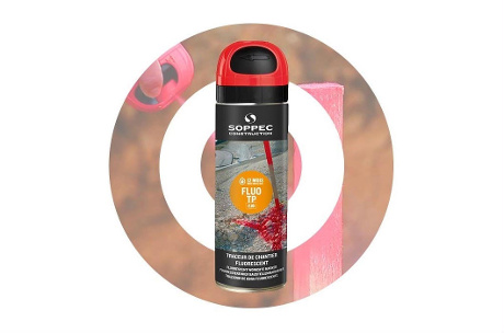 Spray pintura fluorescente FLUO TP. Rojo SOPPEC