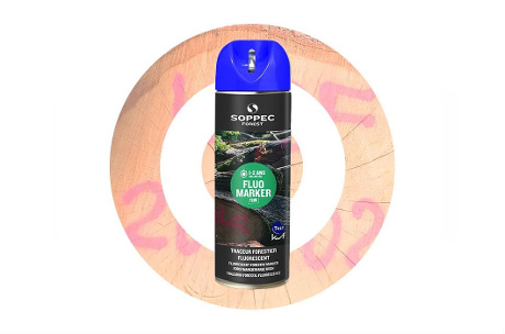 Spray de pintura forestal fluorescente FLUO MARKER Azul SOPPEC