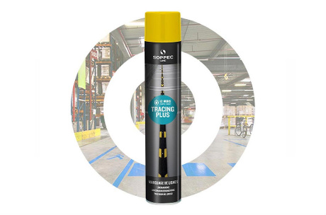 Trazador de líneas industrial TRACING PLUS. Amarillo SOPPEC
