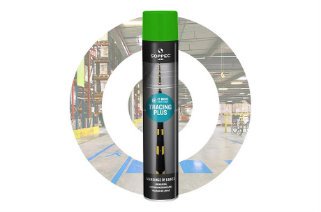 Trazador de líneas industrial TRACING PLUS. Verde SOPPEC