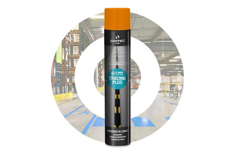 Trazador de líneas industrial TRACING PLUS. Naranja SOPPEC