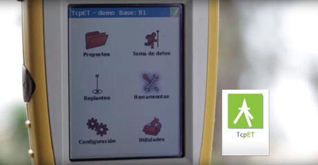 TCP ET. Software de toma de datos y replanteo TCP ET de Aplitop