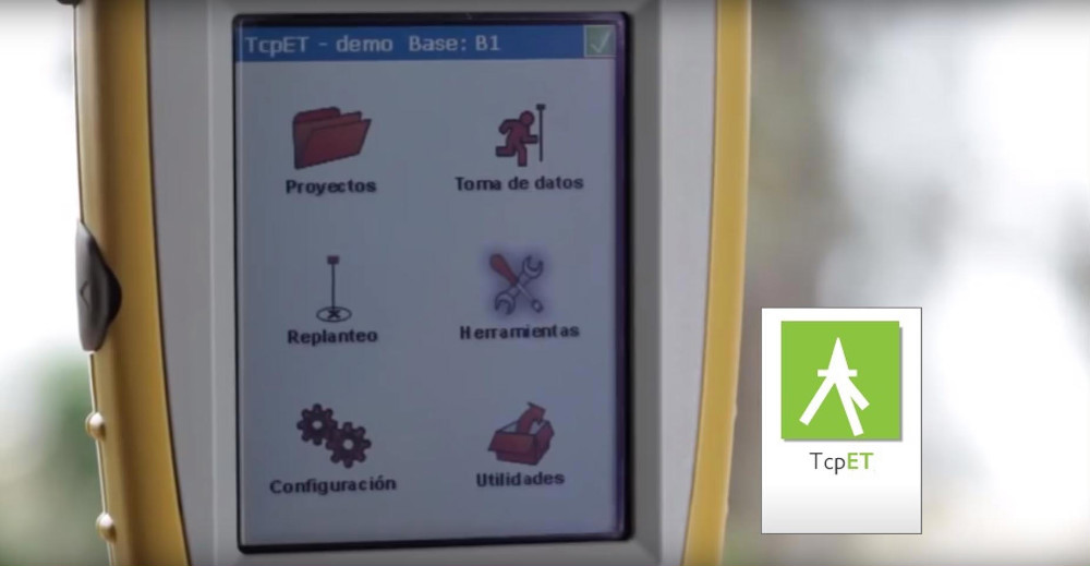 TCP ET. Software de toma de datos y replanteo TCP ET de Aplitop